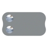 Sonnette Longcircle pour deux Grise