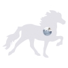 Sonnette Cheval Toelter Blanche