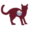 Sonnette Chat ''Leo'' Rouge