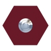 Sonnette Hexagone Rouge