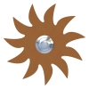 Sonnette Soleil Rouille