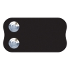 Sonnette Longcircle pour deux Noire