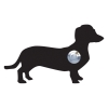 Sonnette Chien ''Charly'' Noire