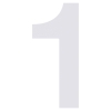 Numéro de Maison ''1'' Blanc
