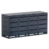 Abri pour quatre poubelles à 120L Kim en anthracite