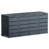 Abri pour quatre poubelles à 240L Edda en anthracite