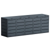 Abri pour cinq poubelles à 240L Edda en anthracite
