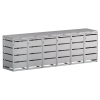 Abri pour six poubelles à 120L Kim en gris clair