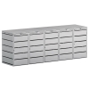 Abri pour cinq poubelles à 240L Edda en gris clair