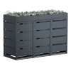 Abri pour trois poubelles à 120L Egon en anthracite