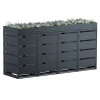 Abri pour quatre poubelles à 120L Egon en anthracite
