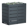 Abri pour deux poubelles à 240L Edgar en anthracite
