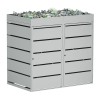 Abri pour deux poubelles à 240L Edgar en gris clair