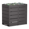 Abri pour deux poubelles à 240L Edgar en noir 