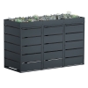Abri pour trois poubelles à 240L Edgar en anthracite