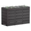 Abri pour trois poubelles à 240L Edgar en noir 