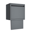 Boîte à colis intégrée Pacco en gris graphite