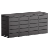 Abri pour quatre poubelles à 240L Edda en noir 