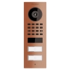 Interphone en saillie Smart-ON for Two Doorbird D1102V  avec aspect bronze
