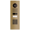 Interphone encastrable Smart-IN Doorbird D1101KV avec Keypad module avec aspect laiton
