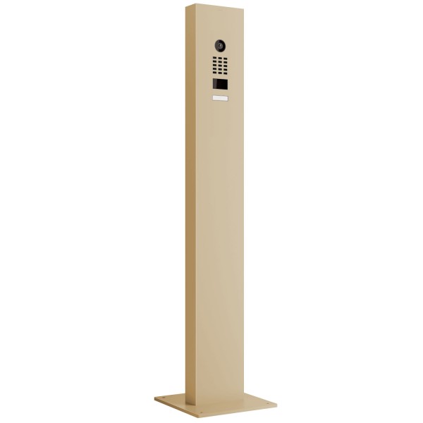 Interphone avec support et plaque de base Smart Doorbird D1101V en beige