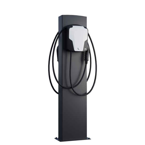 ABL Wallbox EnergizeStand for Two avec plaque de base en noir