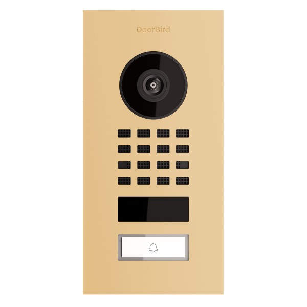 Interphone de porte encastré Smart-IN Doorbird D1101V en beige