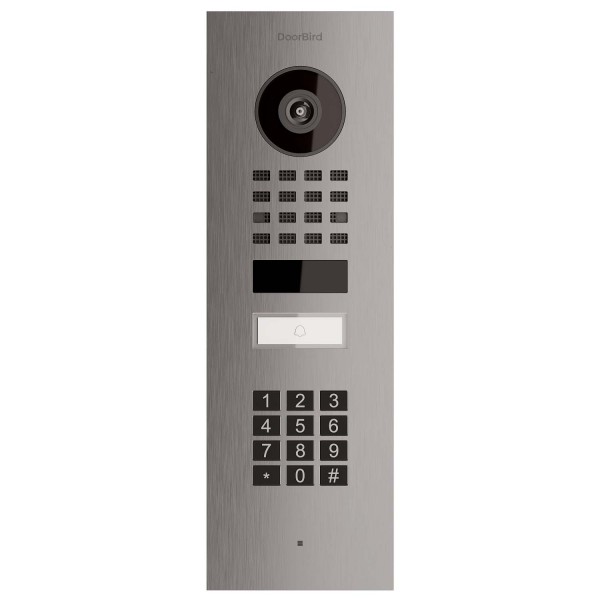 Interphone encastrable Smart-IN Doorbird D1101KV avec Keypad module en acier inoxydable