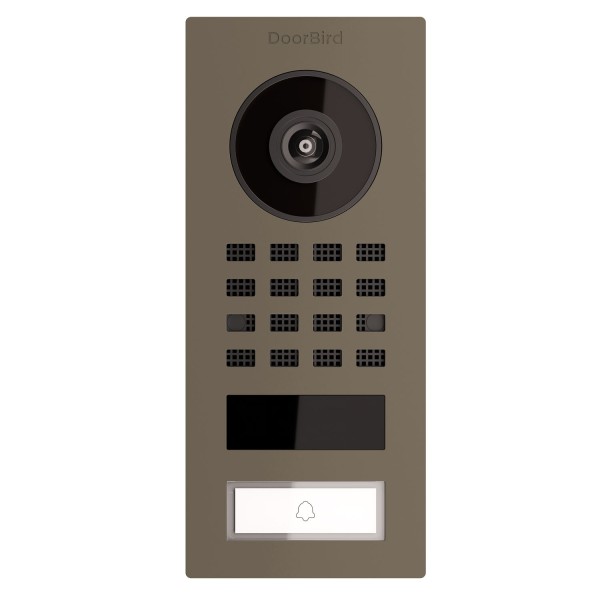 Interphone en saillie Smart-ON Doorbird D1101V en grisbeige