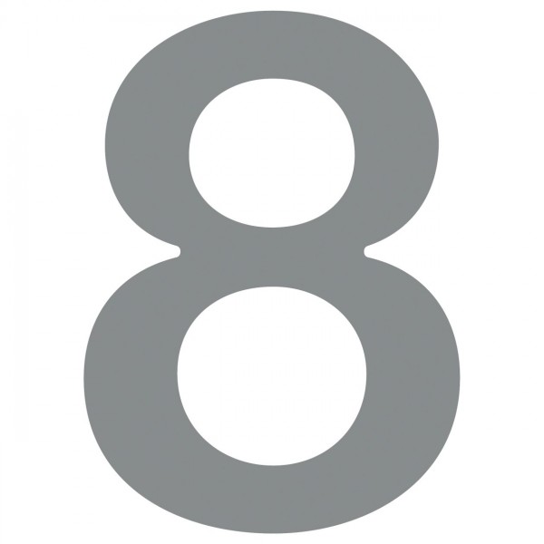 Numéro de Maison ''8'' Gris