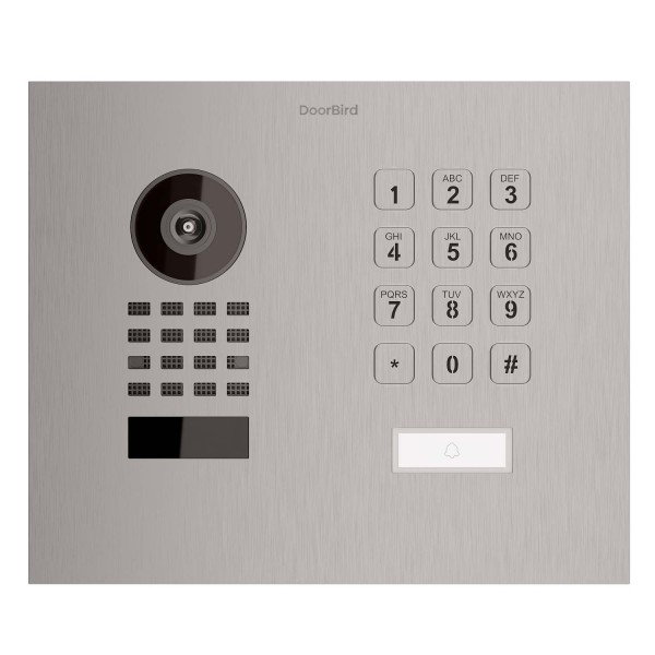 Interphone encastrable Smart-IN WideScope Doorbird D1101KH avec Keypad module en acier inoxydable