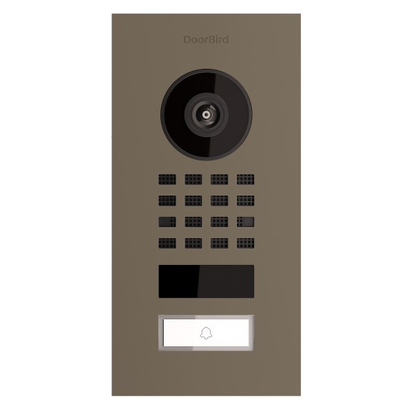 Interphone de porte encastré Smart-IN Doorbird D1101V en grisbeige