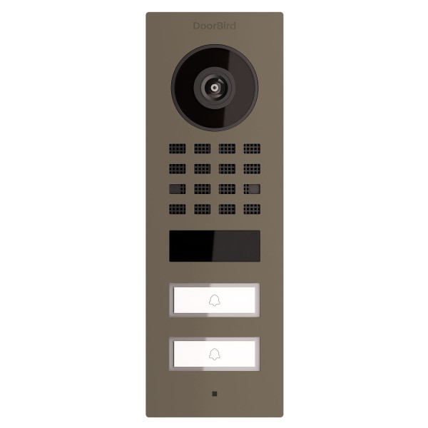 Interphone en saillie Smart-ON for Two Doorbird D1102V en grisbeige