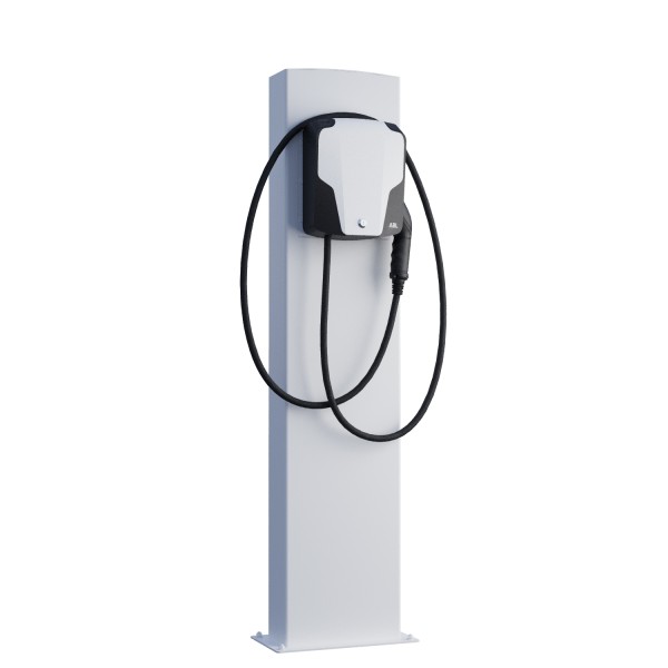 ABL Wallbox EnergizeStand avec plaque de base en blanc