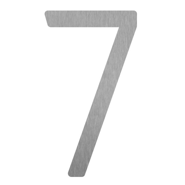 Numéro de maison moderne '' 7 '' - 152 mm en acier inoxydable