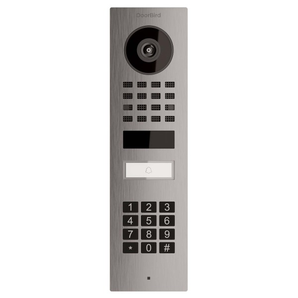 Interphone en saillie Smart-ON Doorbird D1101KV avec Keypad module en acier inoxydable