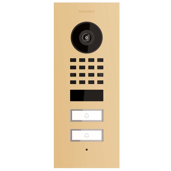 Interphone de porte encastré Smart-IN for Two Doorbird D1102V en beige