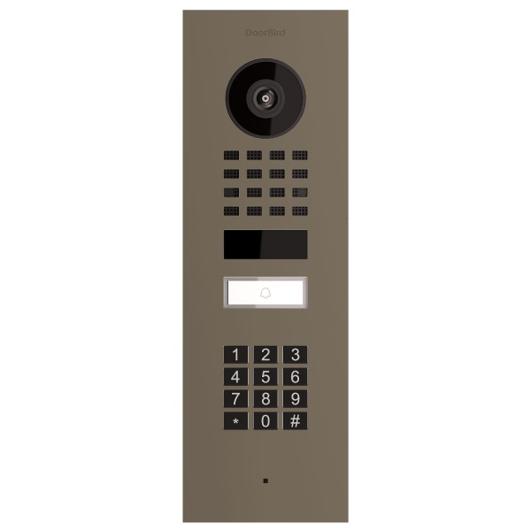 Interphone encastrable Smart-IN Doorbird D1101KV avec Keypad module en grisbeige