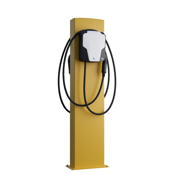 ABL Wallbox EnergizeStand for Two avec plaque de base en jaune