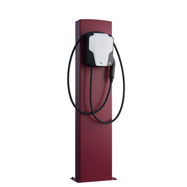 ABL Wallbox EnergizeStand avec plaque de base en rouge