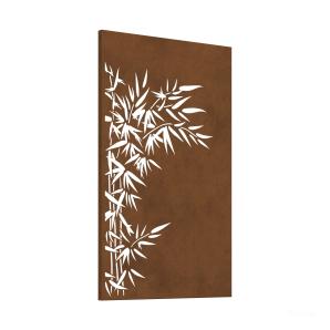 Brise-vue en acier corten