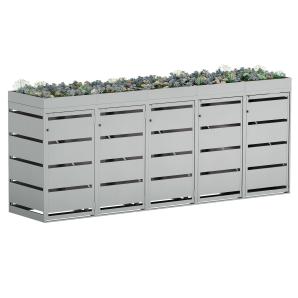 Abri pour cinq poubelles Egon - 120 litres