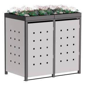 Abri pour deux poubelles Anna - 120 litres