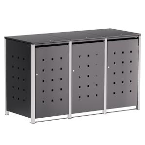 Abri pour trois poubelles Horst - 120 litres