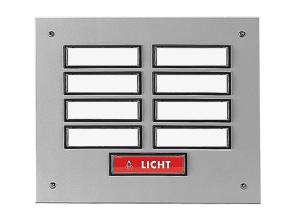 Sonnette multiple pour 3 à 12 logements, montage en saillie en aluminium
