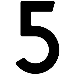 Numéros de maison autocollants