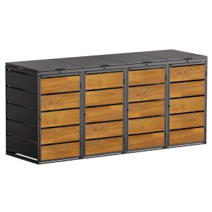 Abri pour quatre poubelles Edda - 240 litres