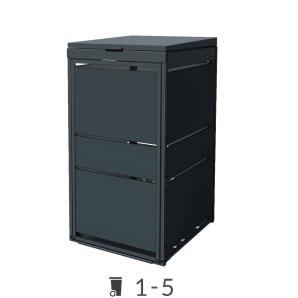 Abri pour poubelles Oskar avec couvercle - 120 litres