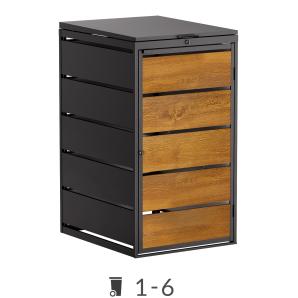 Abri pour poubelles Edda avec couvercle - 240 litres