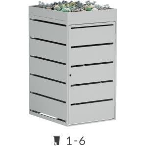 Abri pour poubelles Edgar avec toit végétal  - 240 litres